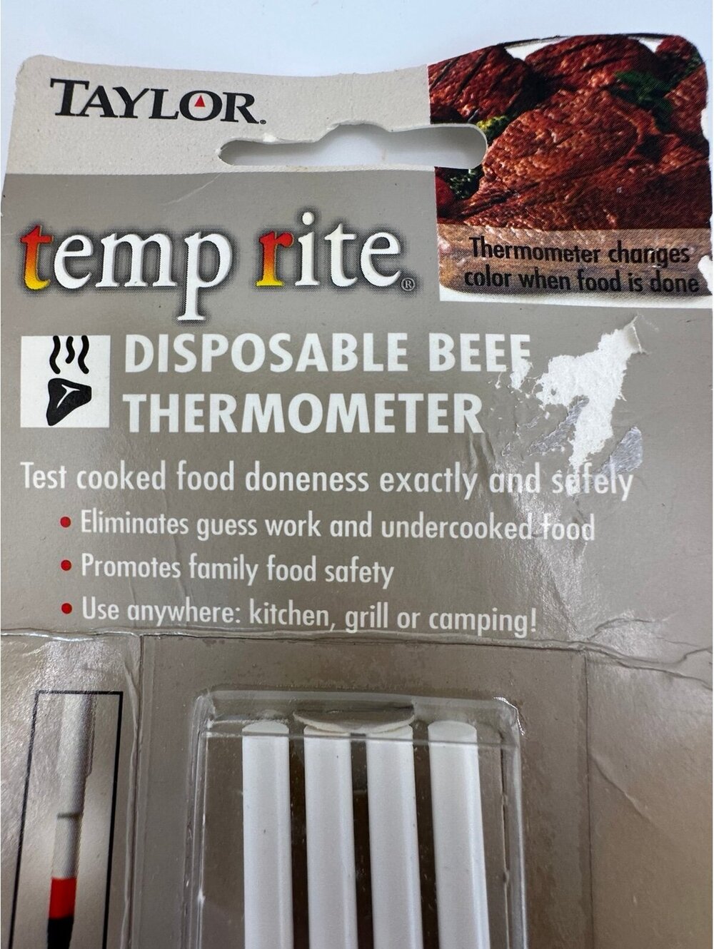 Taylor Temp-Rite Disposable Beef Cooking Thermometers NWT